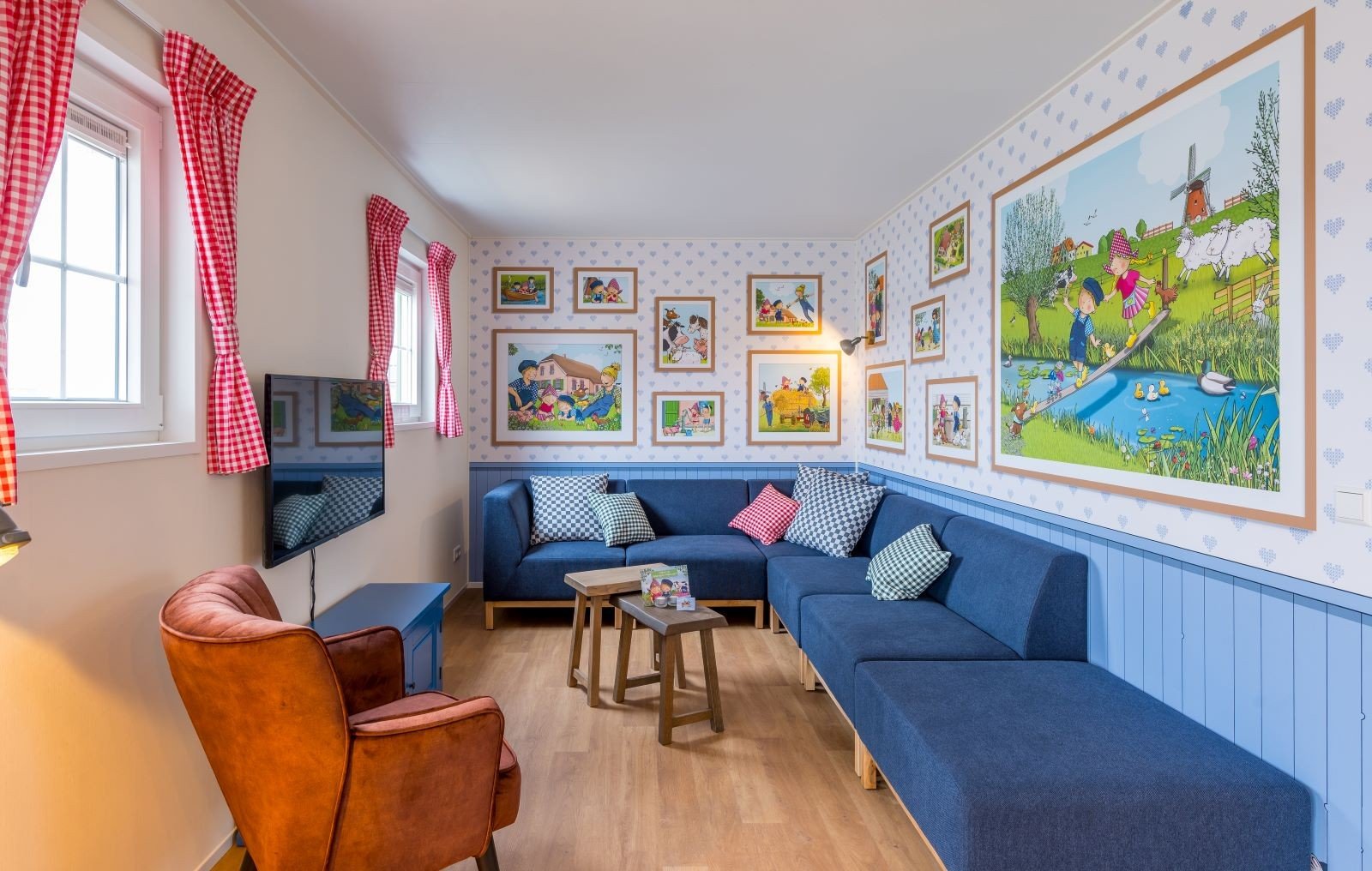 Accommodatie woonkamer Familie Resort Molenwaard