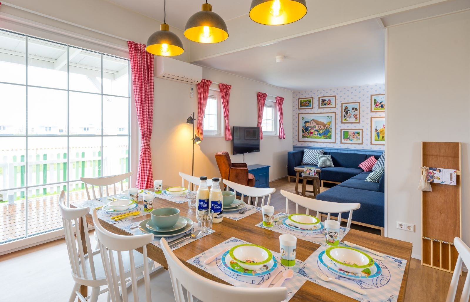 Accommodatie eettafel Familie Resort Molenwaard