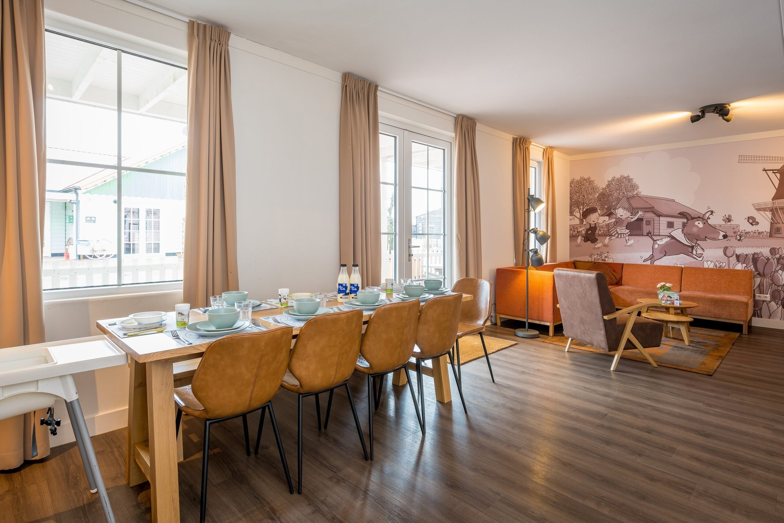 Accommodatie woonkamer Familie Resort Molenwaard