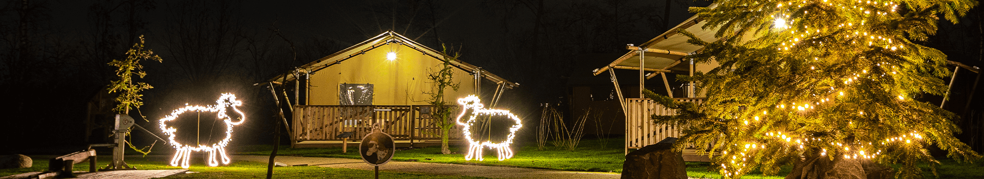 Winterse sfeer bij familie resort molenwaard