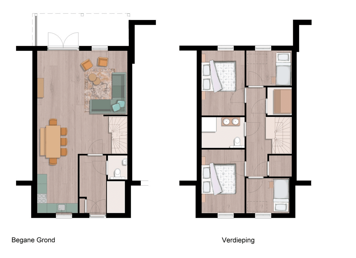 Rosa de koe accommodatie bij Familie Resort Molenwaard