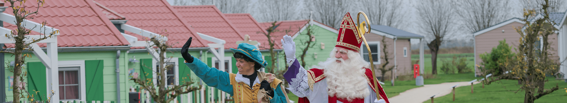 Sint en piet bij familie resort molenwaard